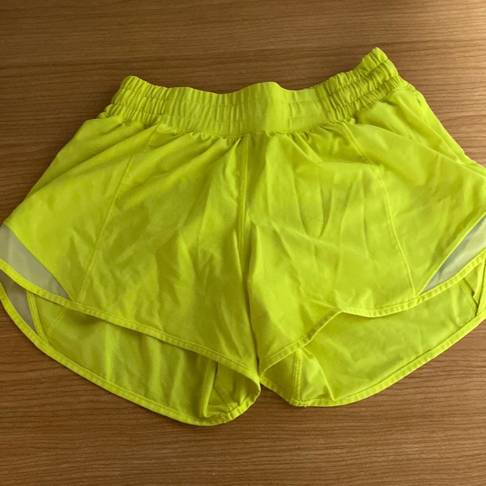 Neon Yellow Lululemon Shorts